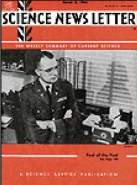 Cover of the Science News Letter magazine.