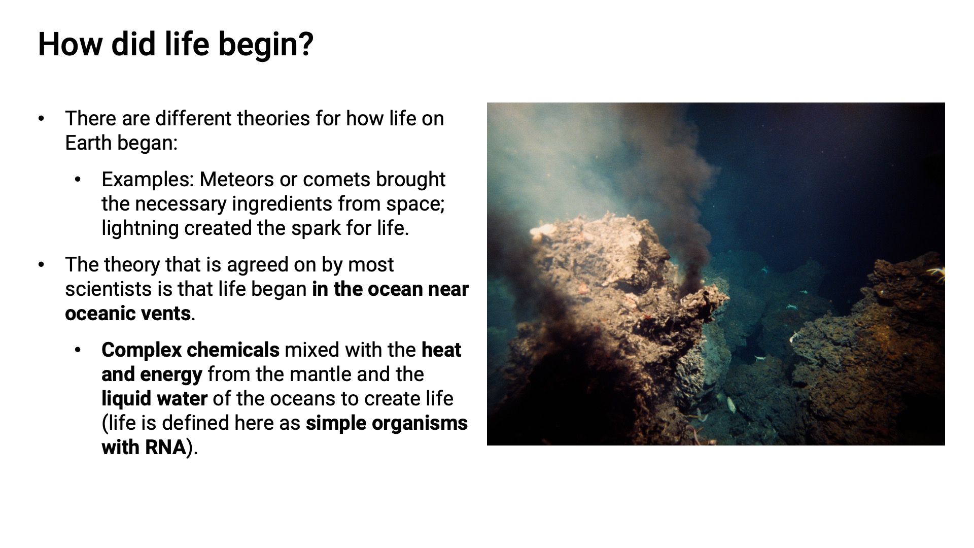 Big History Unit 3 Origins and Characteristics of Life