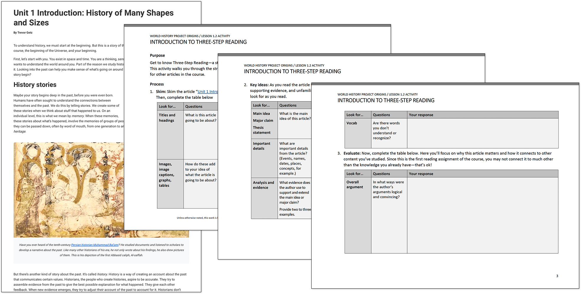 Four small thumbnails of worksheets on the topic of reading.