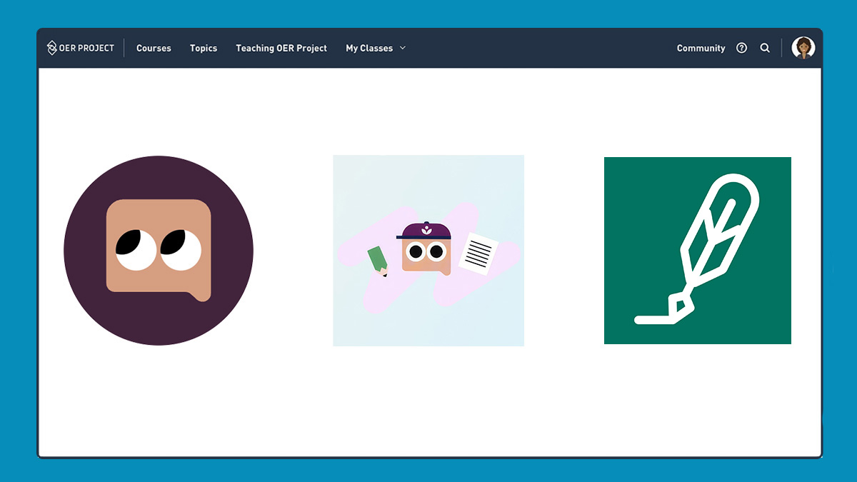 Three logos (Khanmigo, Writing Partner, and Quill) in a horizontal row.