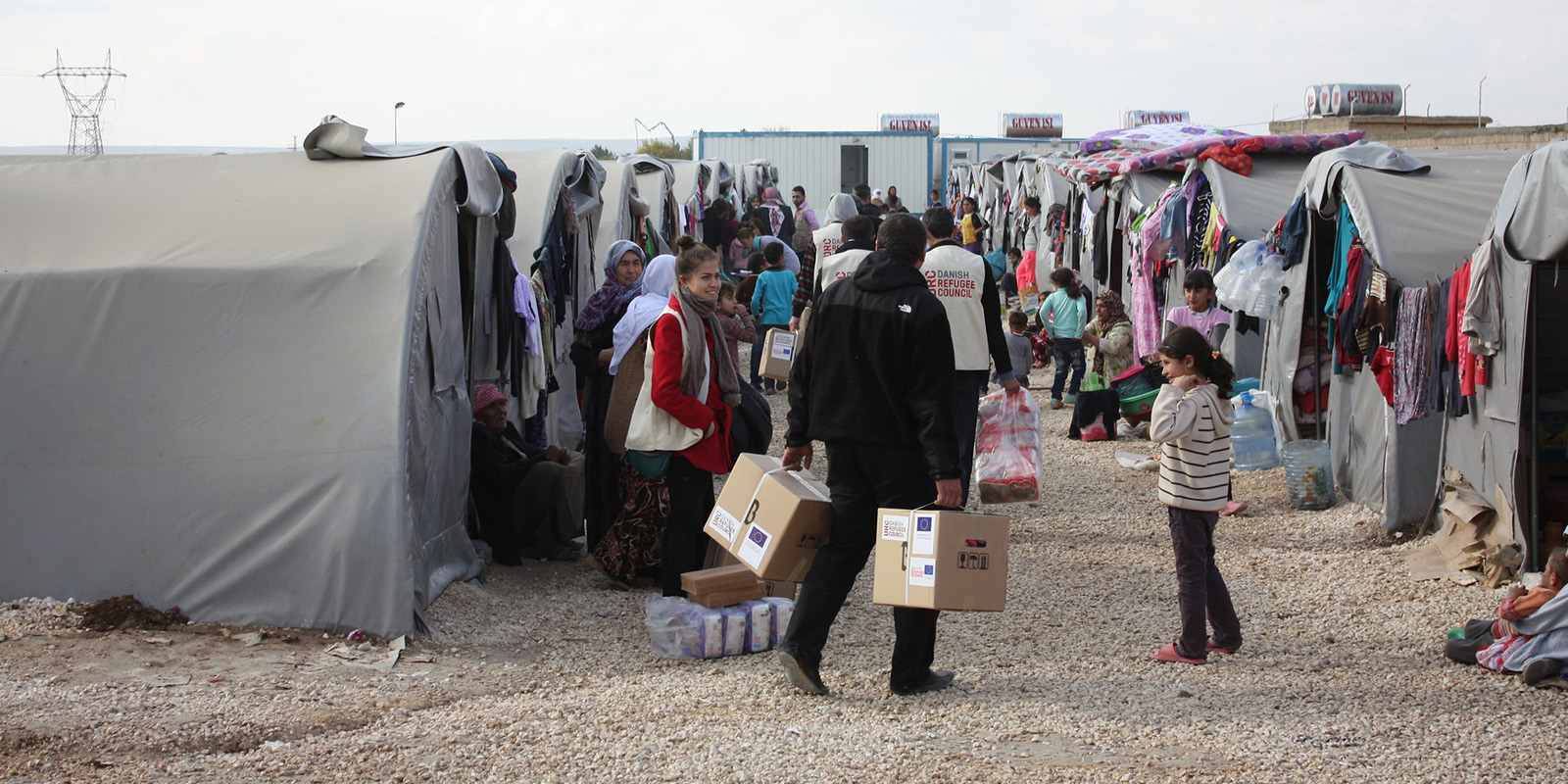 Refugees who have fled conflict in Syria. 