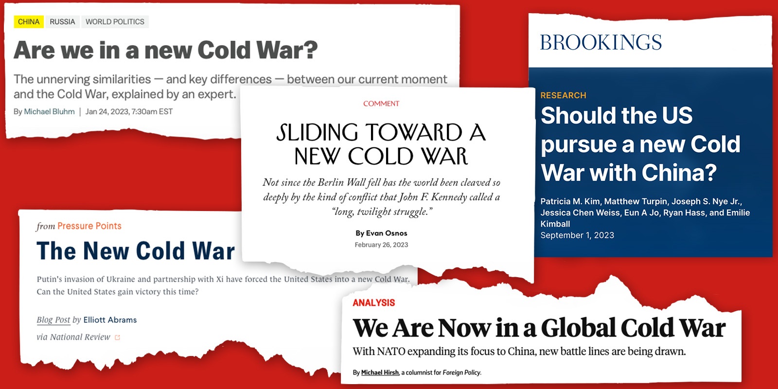 The Cold War ended in 1991