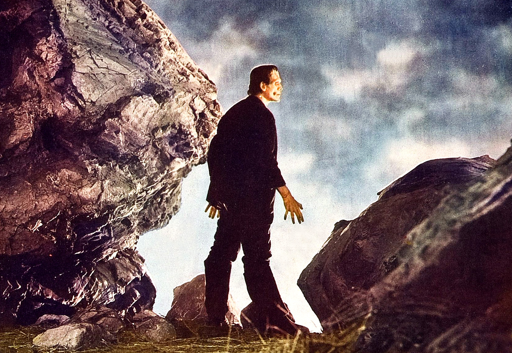 Boris Karloff as Frankenstein's monster from the classic 1931 horror film Frankenstein.