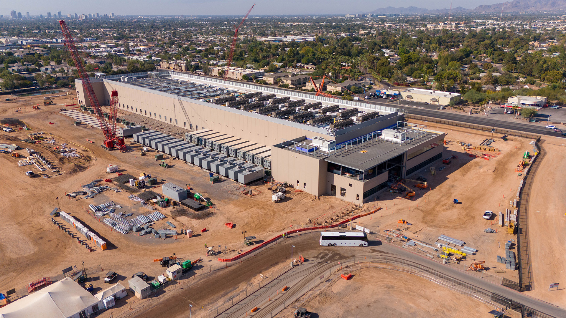 Data centers under construction in in Phoenix, Arizona.