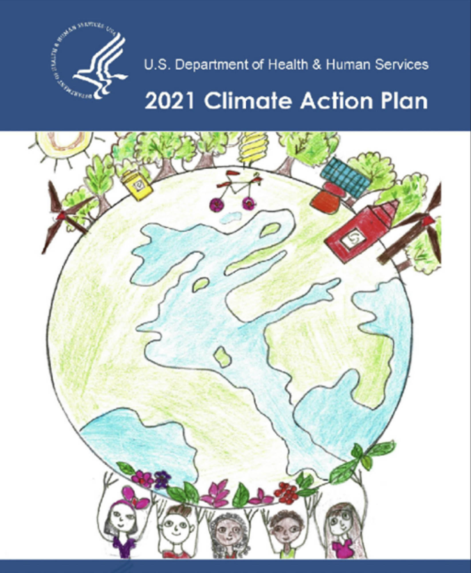 Cover of the 2021 Climate Action Plan document.
