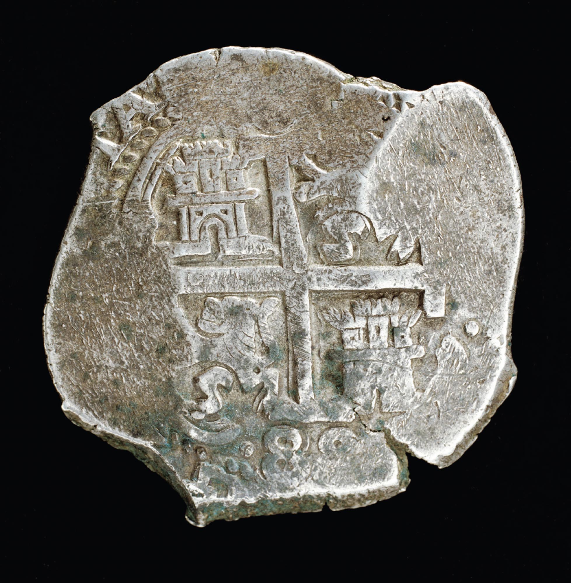 Photograph of inscribed coins that were used as currency.