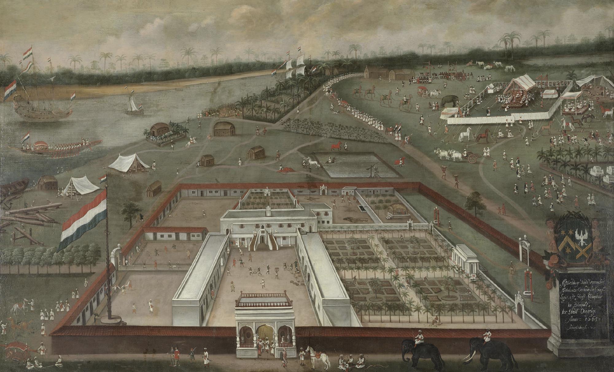 Map shows trade routes of the Dutch East India Company around Africa and Eurasia.