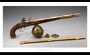 Gifts from the West: This two-part air gun could be used as a normal black-powder musket, or it could be used as an air gun (without gunpowder). The user would first fill the round tank with air. Then, by pressing the trigger, a small amount of the air would be released from the tank. This air pressure would fire the gun.