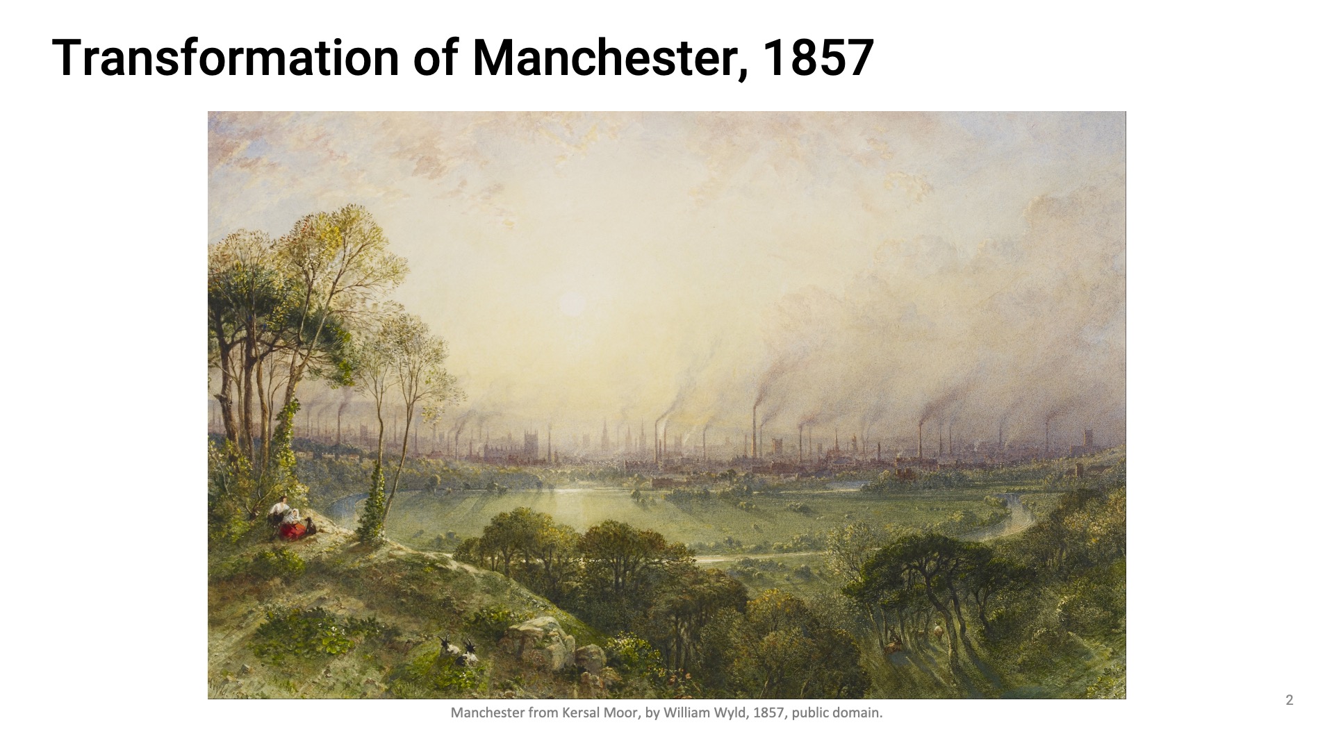 View from Kersal Moor, 1857