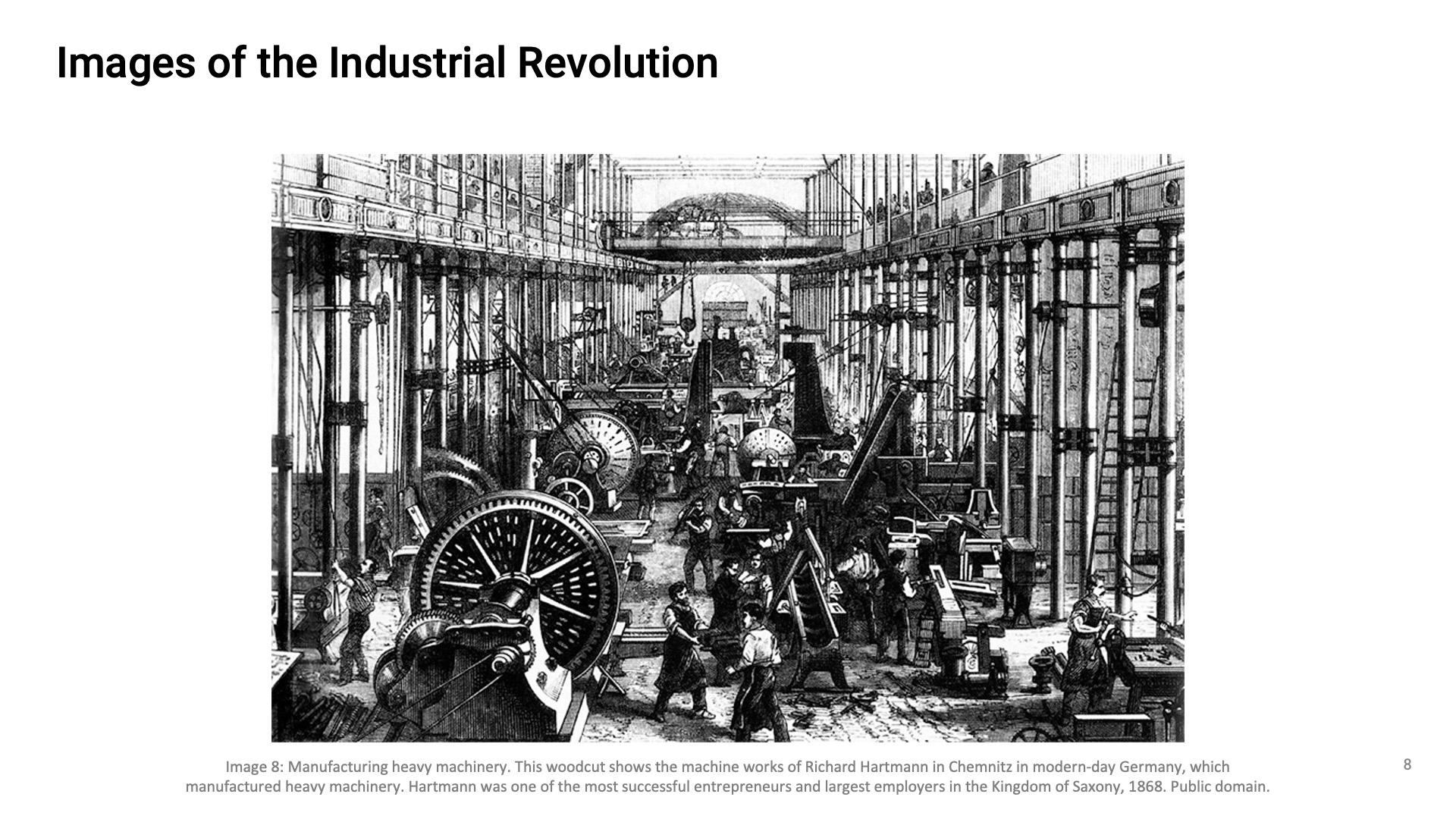 Manufacturing heavy machinery