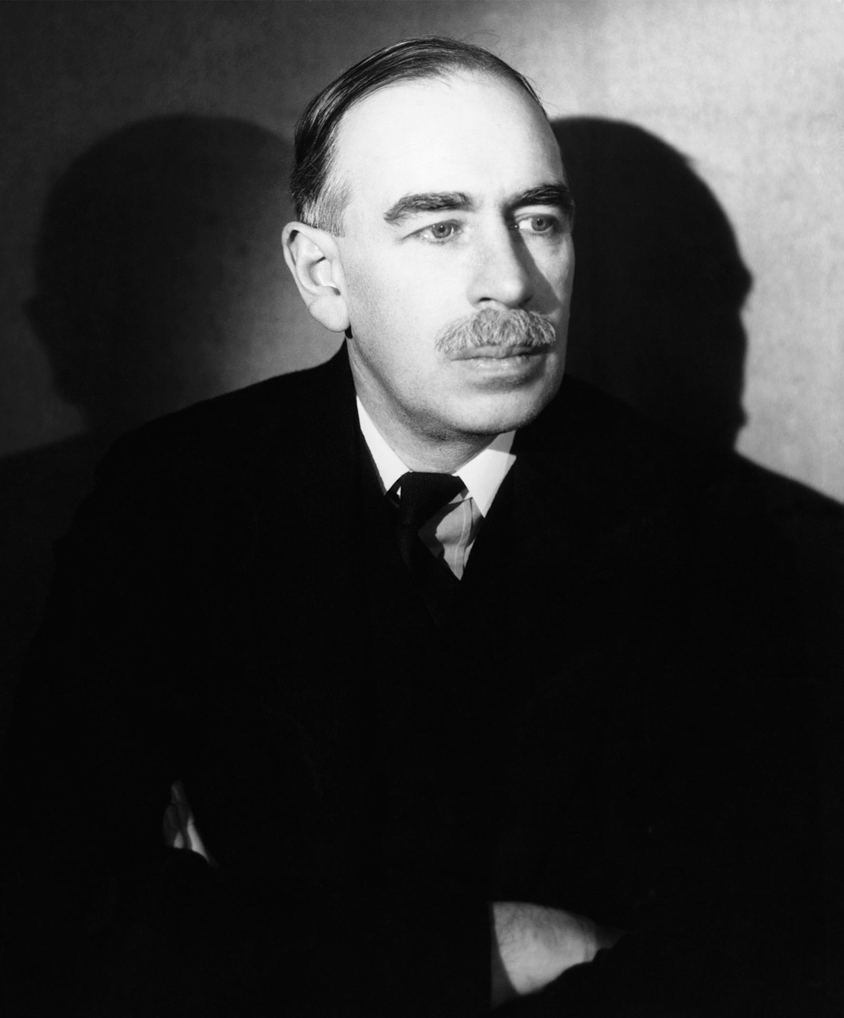 Photographic portrait of John Maynard Keynes.