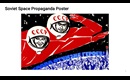 Soviet Space Propaganda Poster