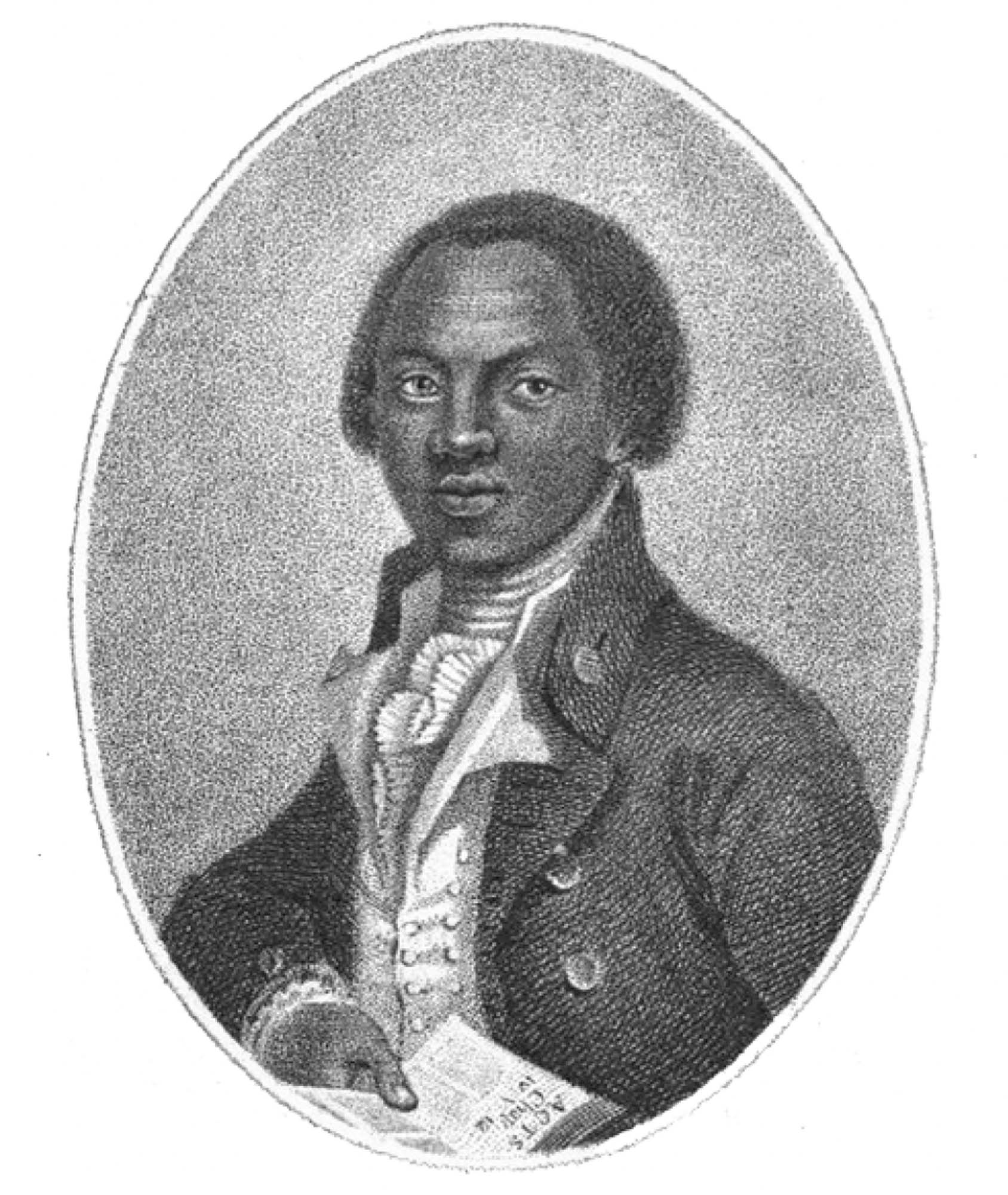 Portrait of abolitionist Olaudah Equiano.