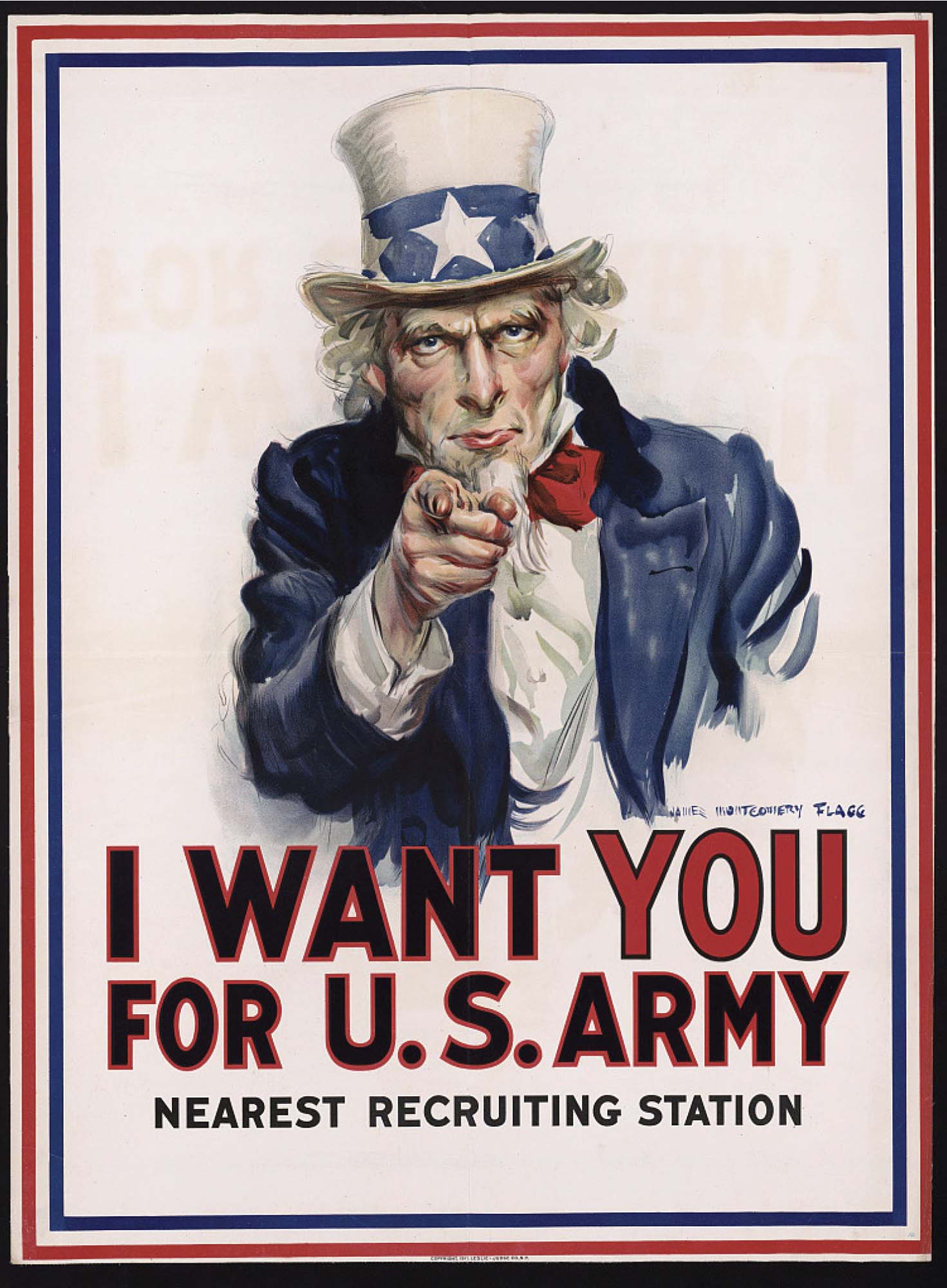 Poster of Uncle Sam with the words, "I want you for the U.S. Army."