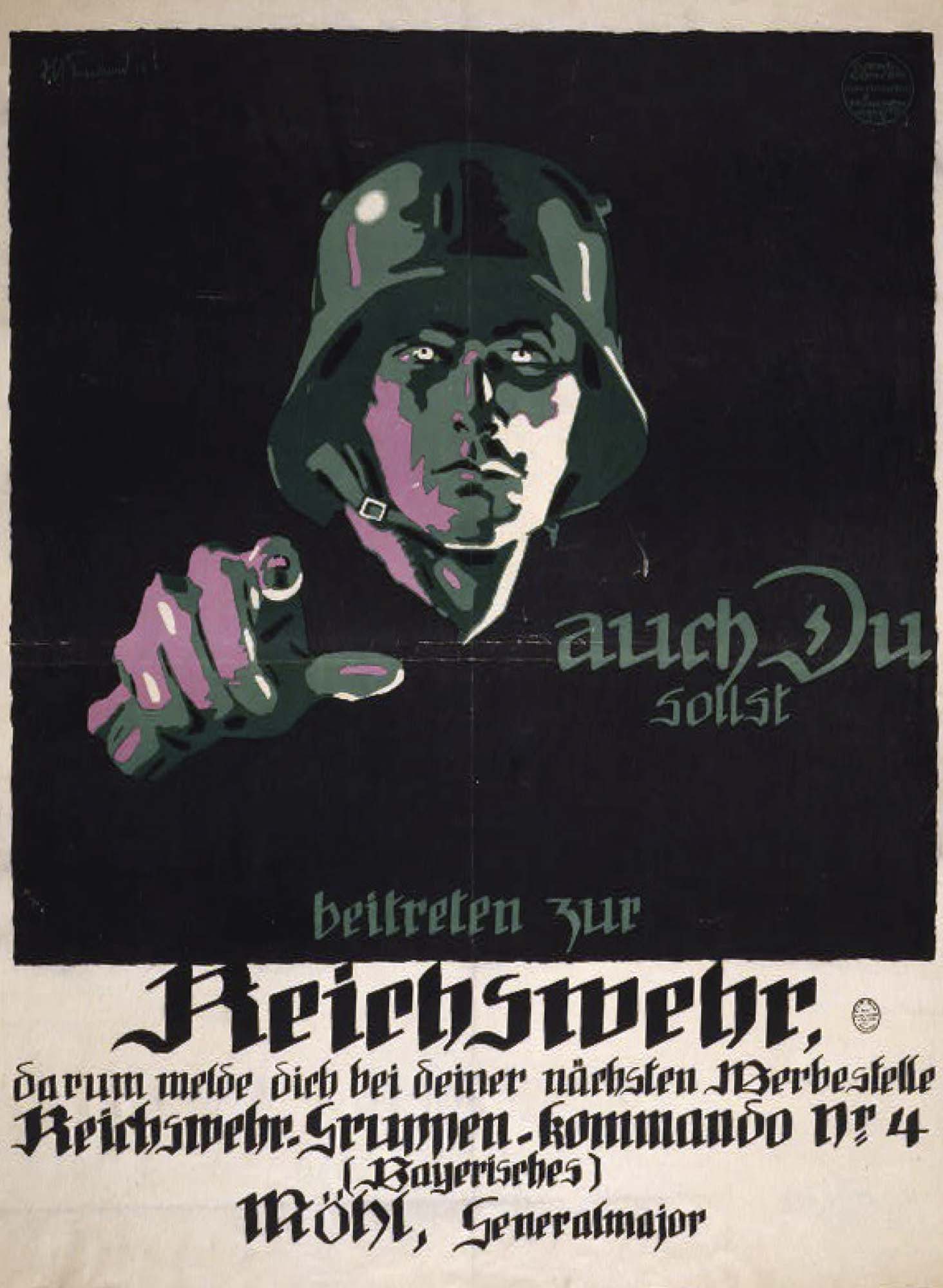 German recruitment poster.