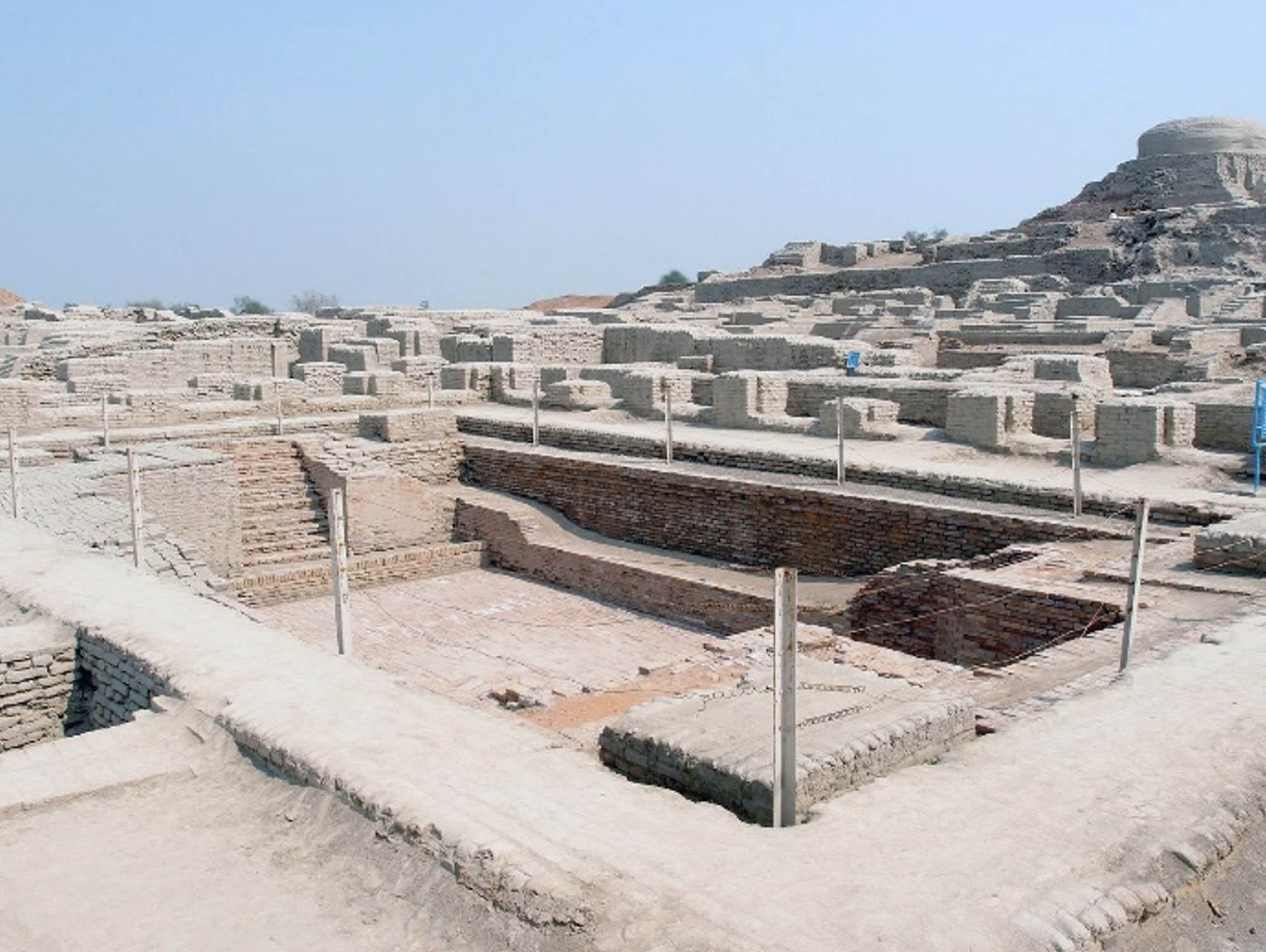 View of the ruins of an ancient city.