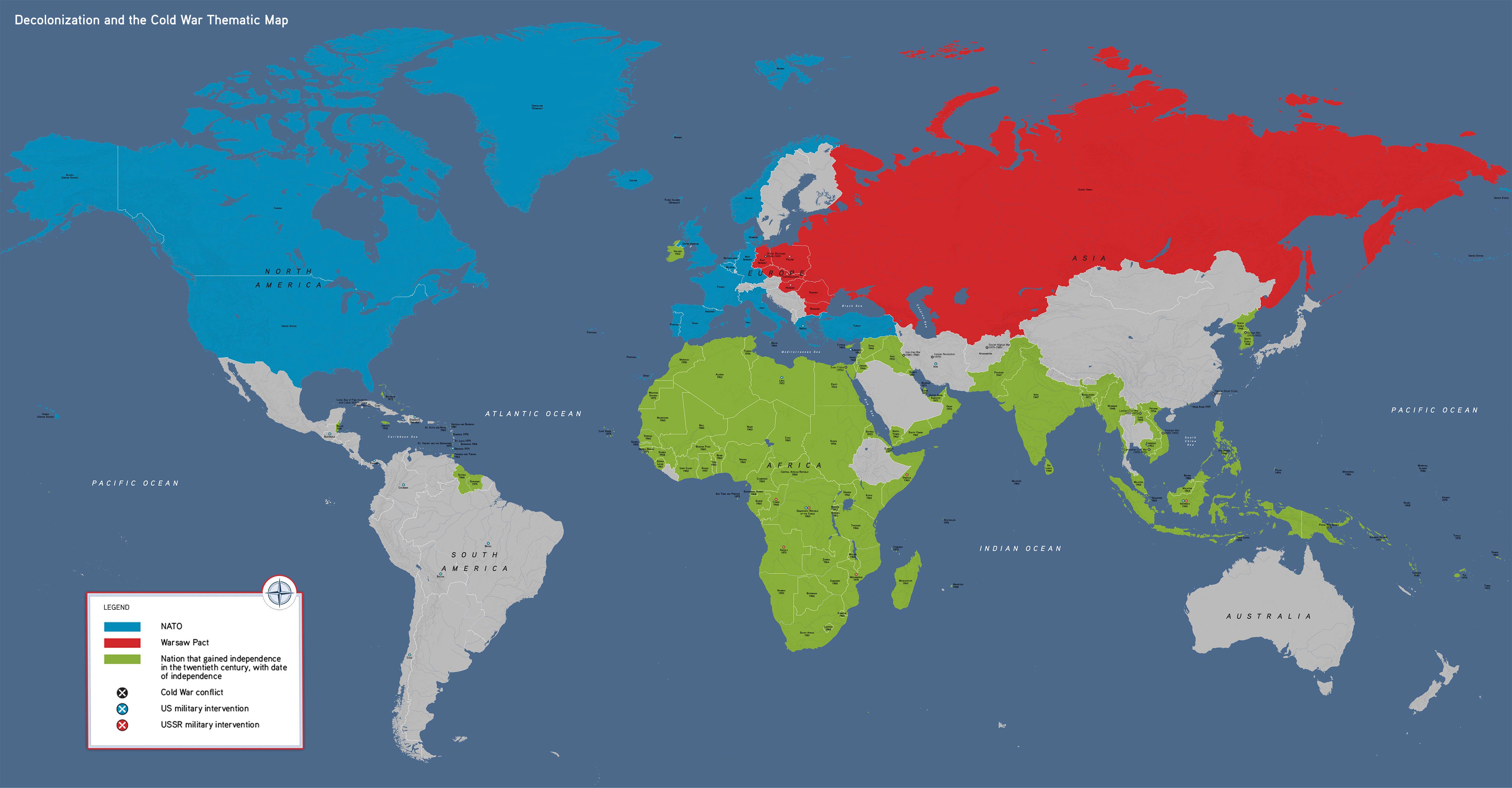 Decolonization and the Cold War Thematic Map