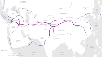 A map of the Silk Road